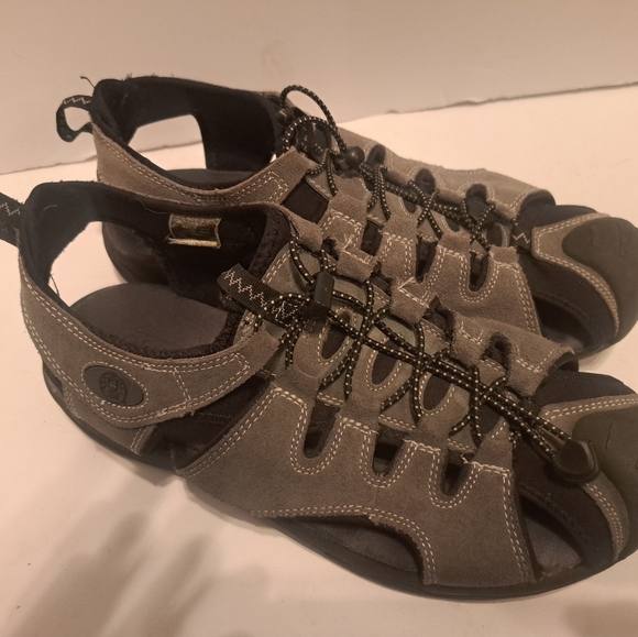 Coleman closed toe comfort outdoor shoes suede mens size 10.5 sandals - Picture 3 of 5